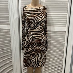 Bisou Bisou animal print dress